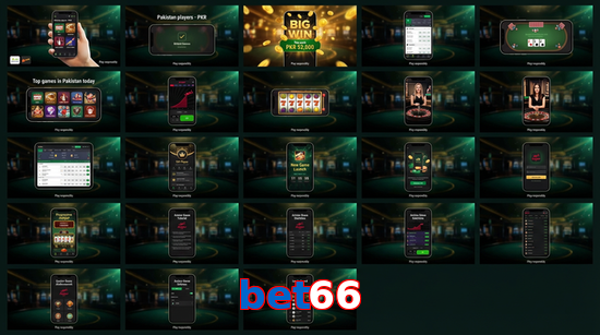 Main screen of Bet66 bet page for PK players