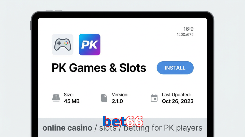 Game list for Bet66 gameapk section